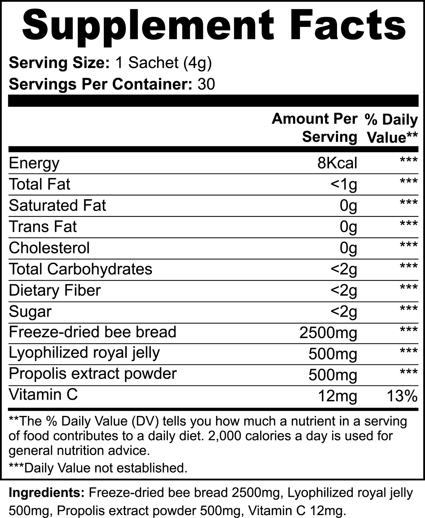 Holistic Bee Pollen Supplement