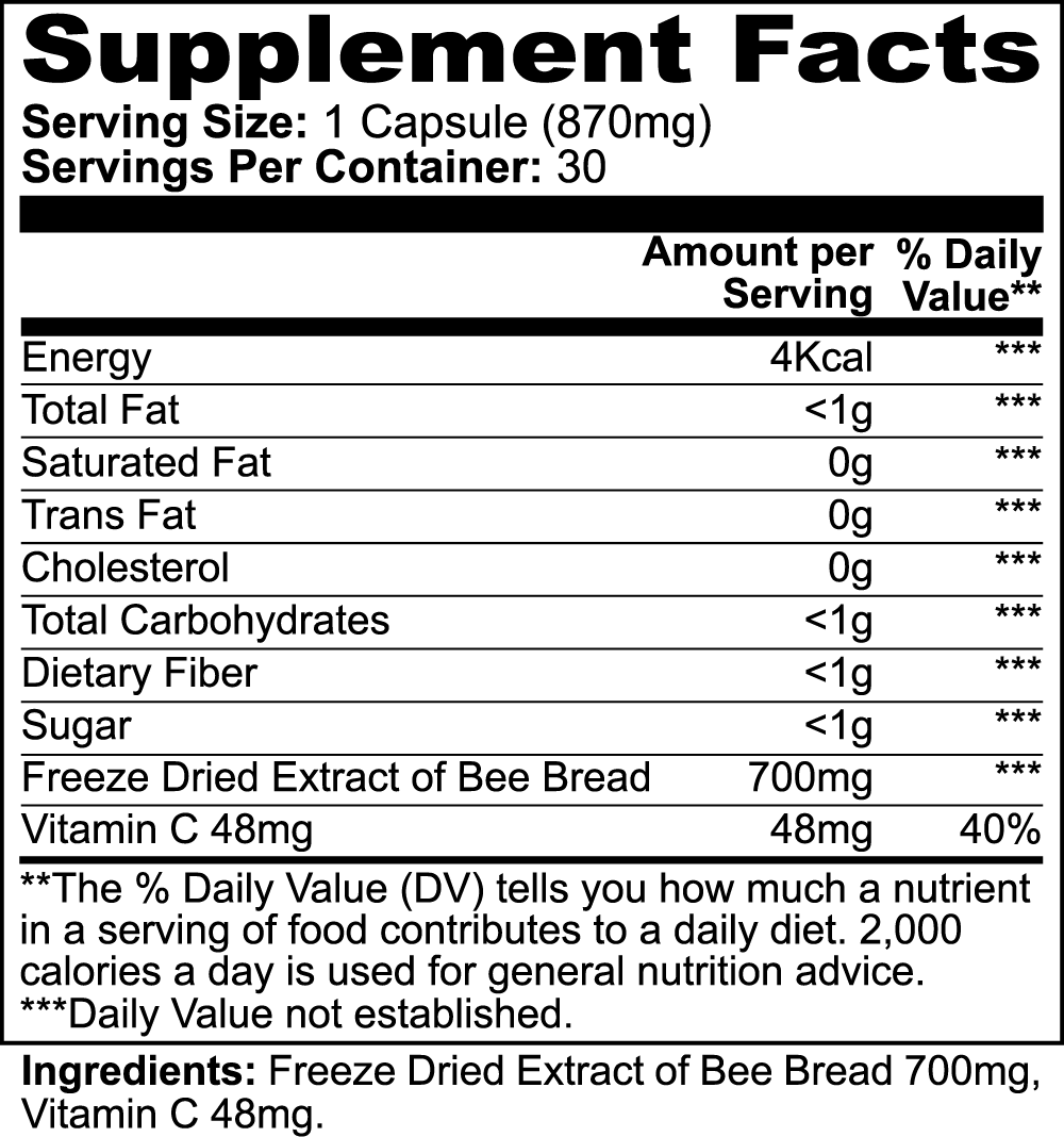 Bee Bread Supplement