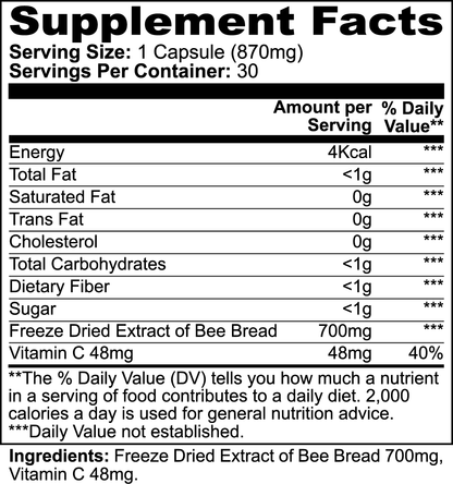 Bee Bread Supplement